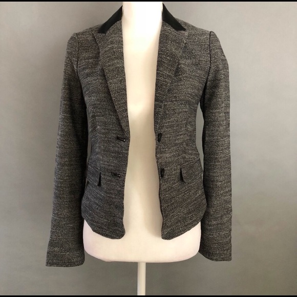 Express Jackets & Blazers - Express Gray Tweed Blazer Size 0